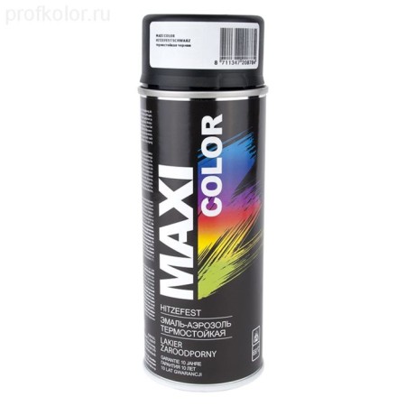 Emal-Aerozol Maxi Color heat-resistant, black, 400 ml