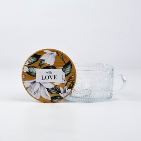 Glass lid Glass expensive attention "With Love", 450 ml-3