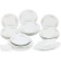 Dining set 6/24 Bernadotte, decor “Pale roses, platinum layout”, 24 items