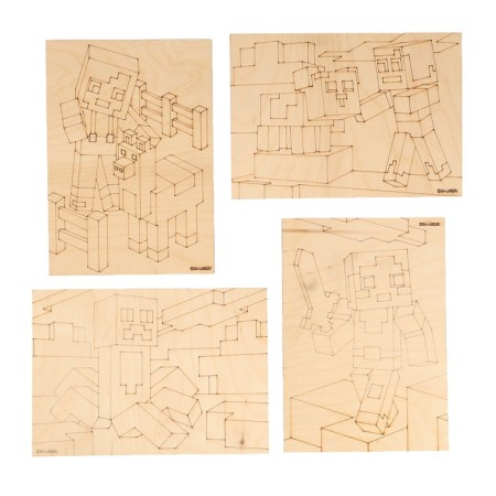 Harvesting for creativity. Furning boards "Game World"-2