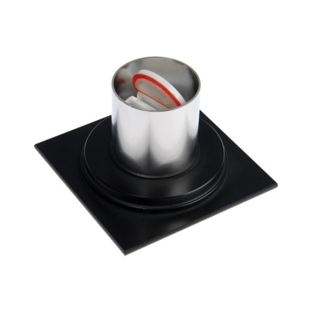Gag Aflorn AF10510F-10, D = 50 mm, vertical, 100x100 mm, brass, black-1