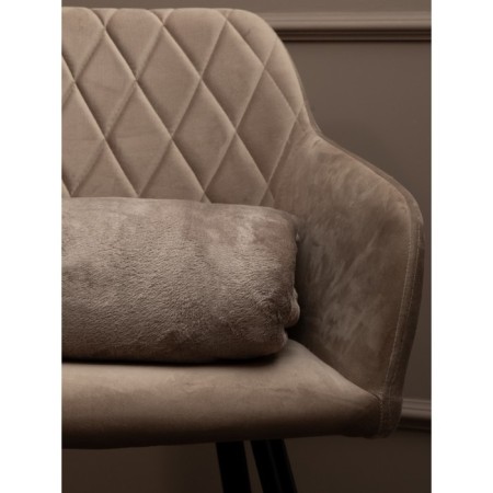 Texrepublic blanket, size 180x200 cm, brown color-3