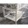 Table Journal Duet, 941 (488) x488 (544) x457 (500), white Muar/Metropolitan Gray/Glass