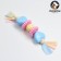 Premium chewing pier toy on a rope, 5 elements, thermoplastic rubber, mix