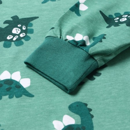 Pajamas for boys, color green, height 122 cm-3