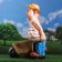 Garden figure "Kolyan with a wheelbarrow" 78x30x50cm