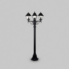 Outdoor O003FL-03B, 3x60W, 55x55x230 cm, e27, black color, black