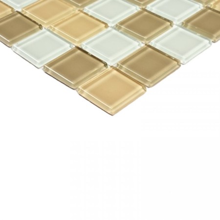 Glass mosaic Bonaparte Raf Coffee, 300x300x4 mm-1