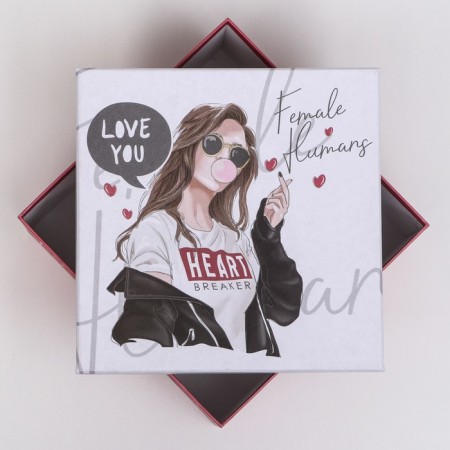 Gift box "Love You", square, 19 x 19 x 12 cm-1
