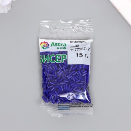 Glass "Astra" 5 mm, 15 g, blue-2