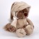 Soft toy "cat" in a suit, 25 cm, beige color