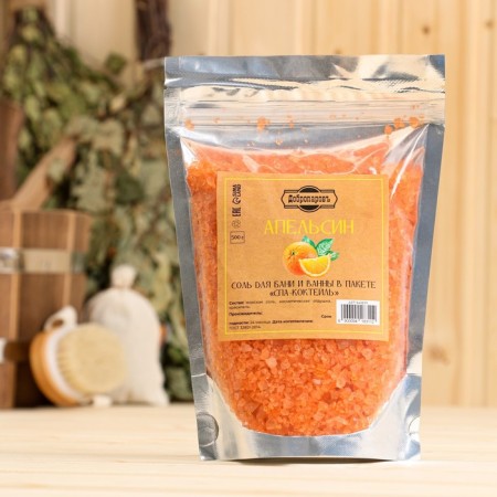 Salt for a bath and bath "Orange" 500 Gr Dobroparov-2