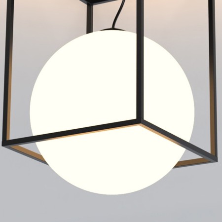 Ceiling chandelier Mantra Desigual, E27, 1x20W, 285x285x405 mm, black color-2