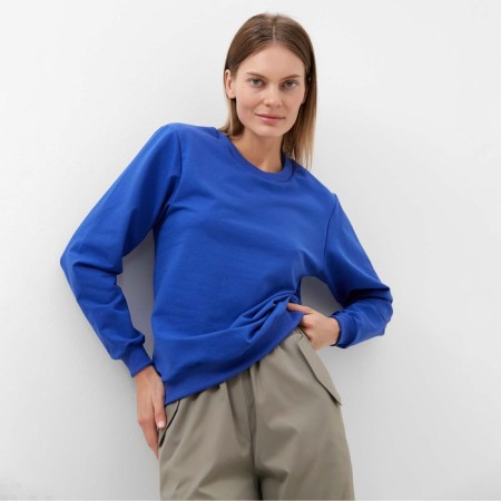 Female sweatshirt, color bright blue, size 44-3