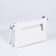 Bag Cross-Bodi with a zipper, white color
