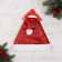 New Year's cap "glamorous shine" 28x40 cm, red