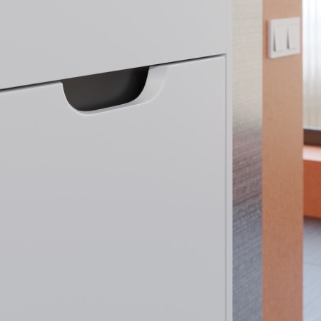 Tumbling under the Uperwood Modul sink, 50 cm, suspended, matte, white/graphite-3