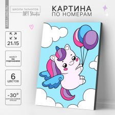 Picture on numbers for children 