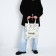 Ecologic-bag of ecologic without lightning, without lining, beige color