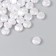 Beads for creativity plastic "Round Flat Pearl" set 40 pcs 0.8x0.8x0.4 cm