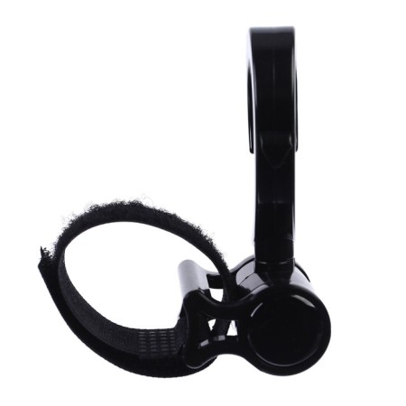 Hook for bags on a stroller, plastic, rotates 360 °, Velcro, black color-6