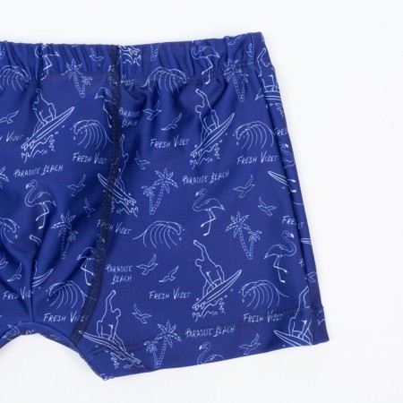 Bathing swimming trunks for a boy, dark blue color, height 98 cm-1