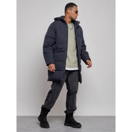 Lengered male winter, size 56, dark blue color-2