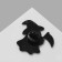 The "Ghost" icon with a scythe, white-orange color in ferrous metal