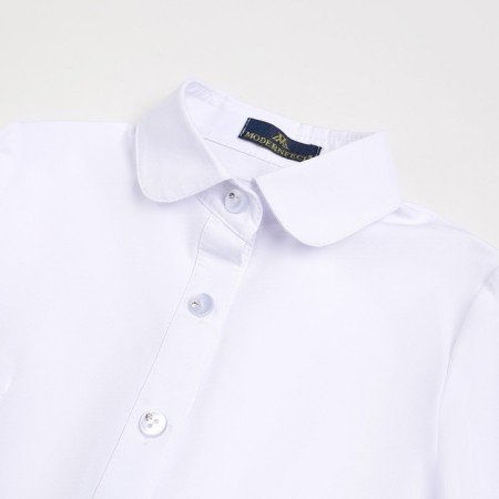 School blouse for girls, white color, height 146 cm-6