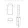 Modular cabinet in the bathroom iceberg norm 35, left/right