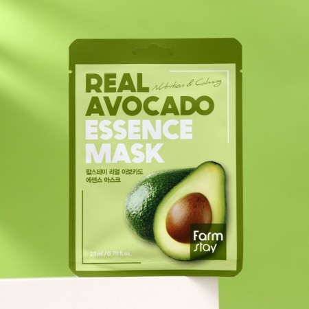Farmstay fabric face mask, with avocado extract, 23 ml-1