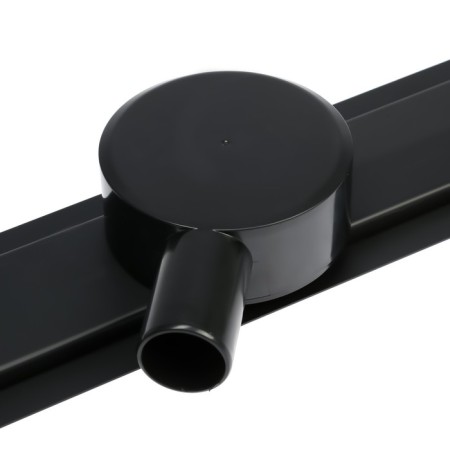 TIM BAD556002BK, 70 x 600 mm, tiles, siphon with a rotation angle of 360 °, black-matte-5