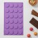 The shape for chocolate is the “Circle”, silicone, 27.7 × 17.3 × 1 cm, 24 cells (D = 3.4 cm), Mix color