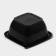 Disposable plastic container, YUPK-1212, 500 ml, 12.6 × 12.6 × 6 cm, black, 50 pcs/un