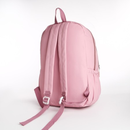 School backpack from textiles 2 of the lightning department, 3 pockets, pink color-3