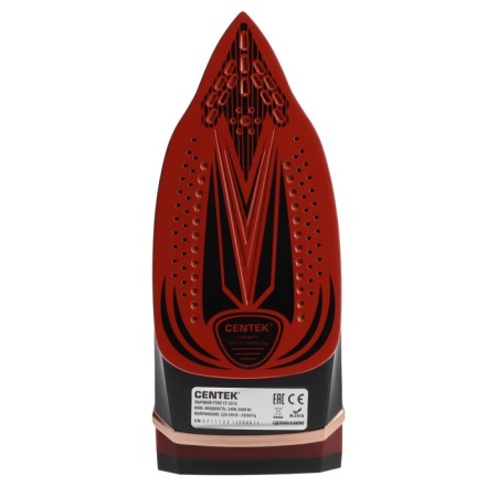 Iron Centek CT-2313, 2600 W, 350 ml, ceramics, drop-stop, steam. blow, self -cleaning, red-2