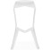 MAGA MEGA chair plastic, white 50x43x80 cm