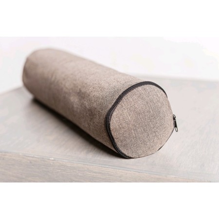 Yoga roller, 10x40 cm, brown color
