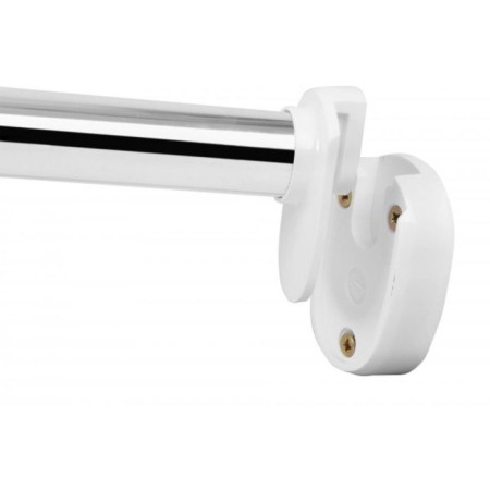 Cornice for the bathroom corner, 90 x 90 cm, color chrome-1