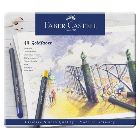 Artistic pencils Faber-Castell 48 colors, in a metal box-3