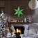 Figure "Star in the Star" Small Green Metallic Metal, half, 34x39 cm
