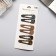 Invisibility for hair "Beatrice" (set of 6 pcs) Leo, 5 cm, gold