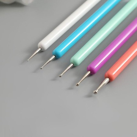 Tools for giving the form to Foamiran "pastel" set of 5 pcs 12 cm-3