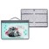 A4 labor folder, with handles, lightning around, laminated cardboard, 30tr44r, calligrata, "gray kitten"