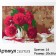 Picture on numbers on canvas with a subframe "Pink peonies", 30x20 cm