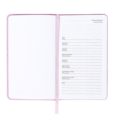 PROVING PROMMAN NOTED, 80 sheets, 100x170 mm, Devente.tailor, solid cover to leatherette with foam, snapshot, lies, block 70%, lilac-6