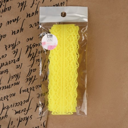 Capricon lace, 30 mm × 10 ± 1 m, yellow color-3
