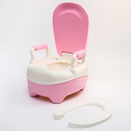Pot children's "Hippo", white/pink color-2