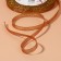 Brocade tape, 6 mm, 23 ± 1 m, pink color No. 014
