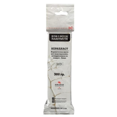 Mols for modeling KOH-I-NOOR KERAPLAST 131708, 300 g, selfless, polymer, white-2